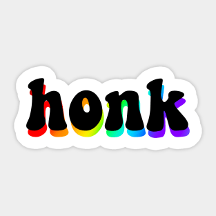 honk - rainbow edition Sticker